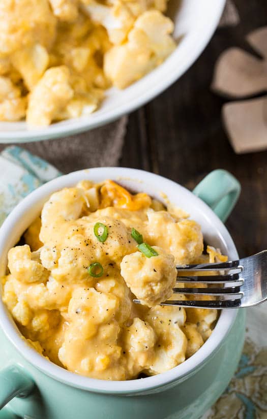 Crock Pot Cauliflower and Cheese