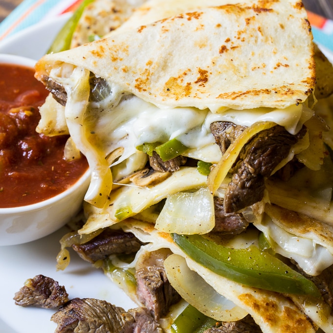 Philly Cheese Steak Quesadillas