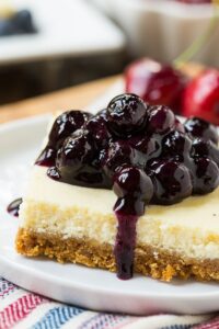 Lightened-Up Cheesecake Bars with fruit toppings. #SweetSwaps #SplendaSweeties