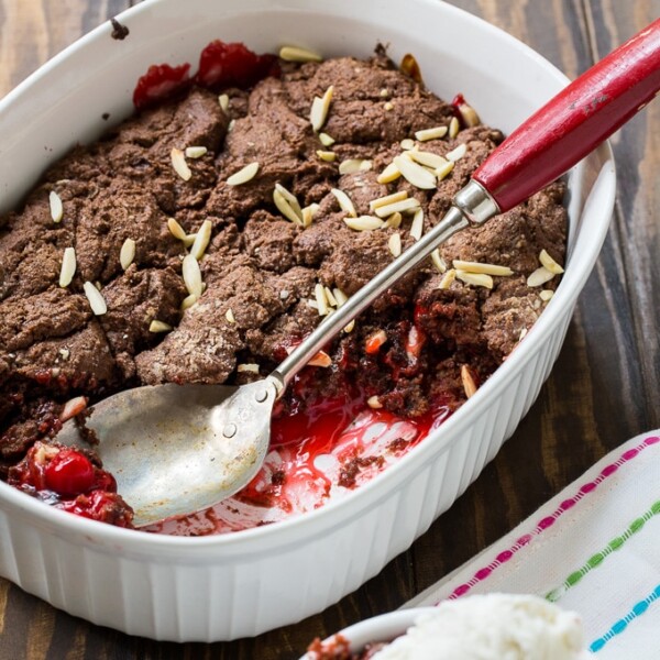 Chocolate Cherry Cobbler