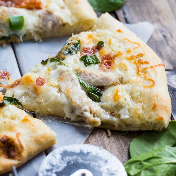 Chicken Alfredo Pizza