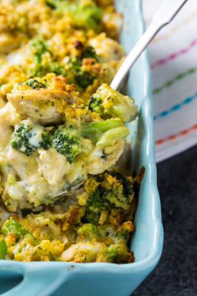 Cheesy Chicken and Broccoli Casserole - Spicy Southern Kitchen