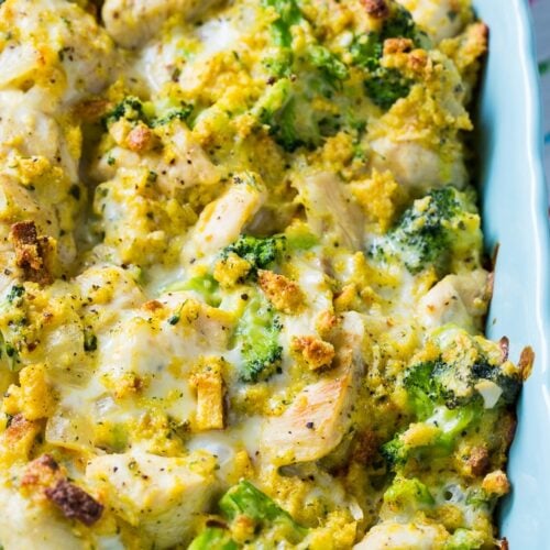 Cheesy Chicken and Broccoli Casserole - Spicy Southern Kitchen