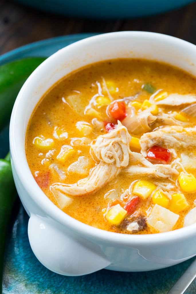 Spicy Chicken and Corn Soup