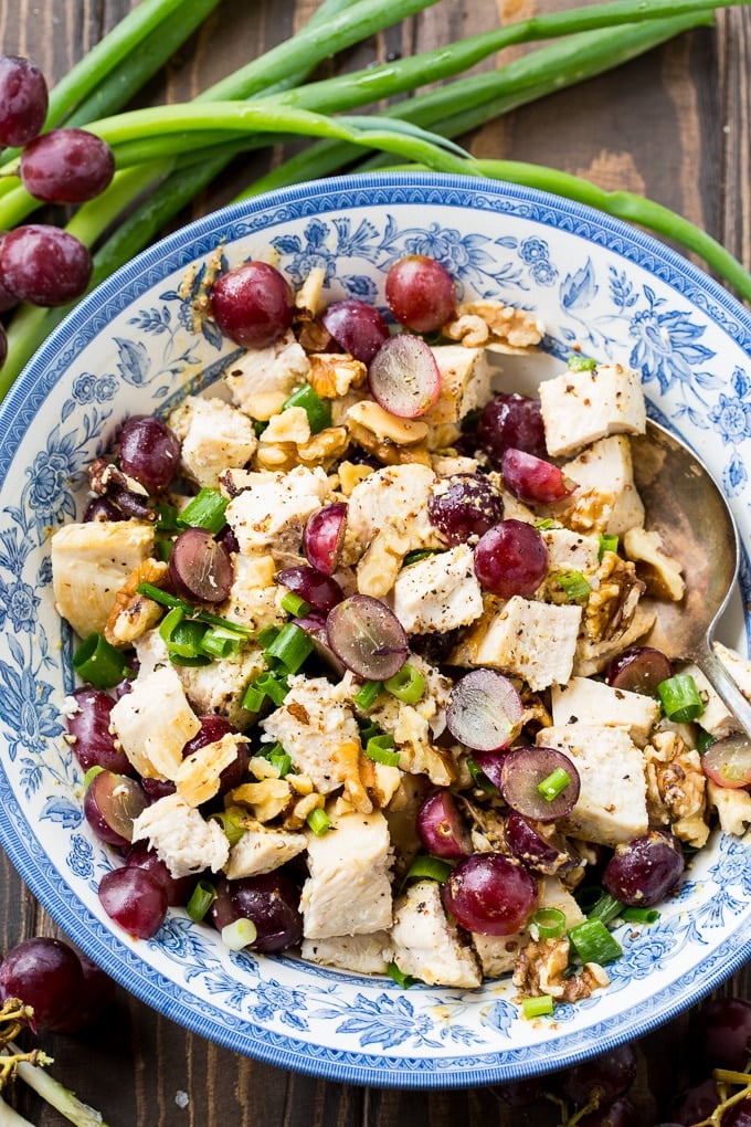 Chicken with Grapes and Mustard Vinaigrette