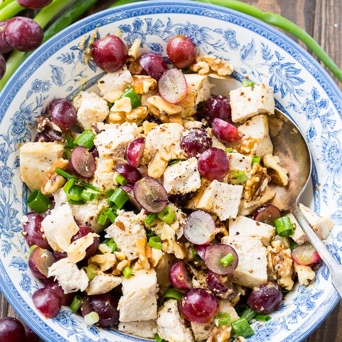 Chicken with Grapes and Mustard Vinaigrette