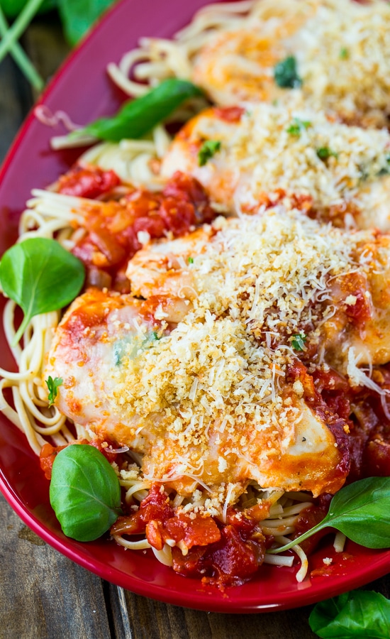 Crock Pot Chicken Parmesan - Spicy Southern Kitchen