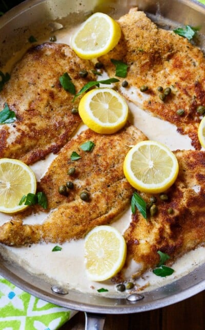 Creamy Chicken Piccata - Spicy Southern Kitchen