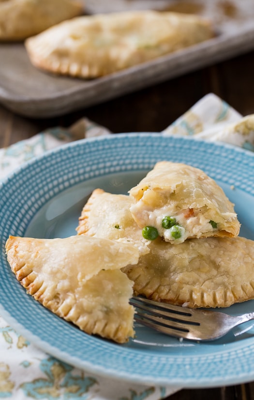 Chicken Pot Pie Turnovers - Spicy Southern Kitchen