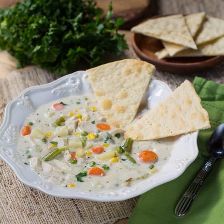 Soupe au pâté de poulet