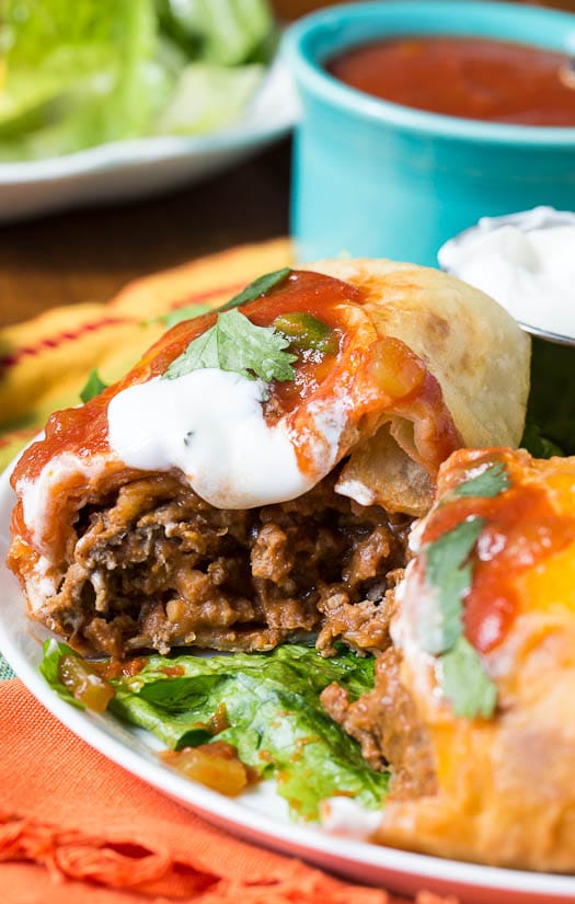 Beef Chimichangas - a weeknight meal the whole family will enjoy!