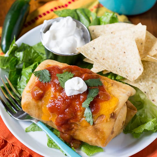Beef Chimichangas- a week night meal the whole family will enjoy!