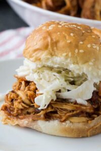Crock Pot Chipotle Chicken is great for sandwiches