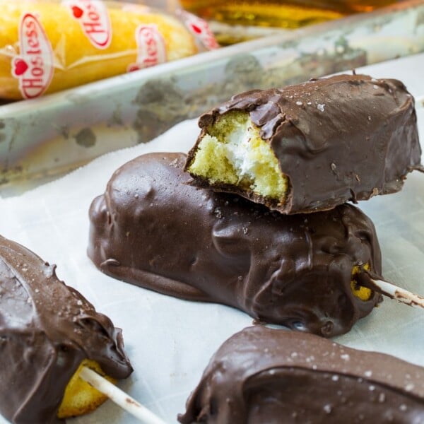 Chocolate Covered Bourbon Soaked Twinkies