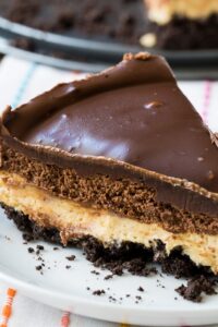 Chocolate and Peanut Butter Mousse Cheesecake