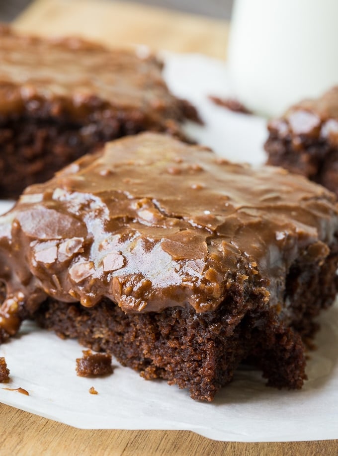 Chocolate Buttermilk Cake with chocolate icing