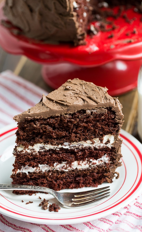 Chocolate Cake with Cream Filling