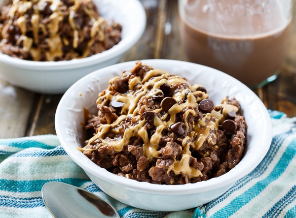 Chocolate-Peanut Butter Oatmeal