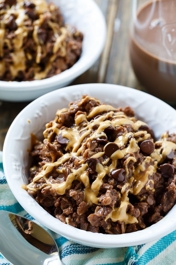 Chocolate-Peanut Butter Oatmeal