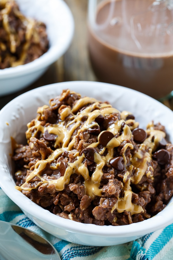 Chocolate-Peanut Butter Oatmeal