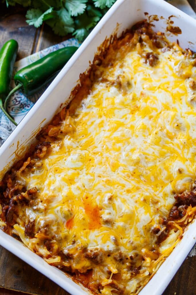 Chorizo Hash Brown Casserole - Spicy Southern Kitchen