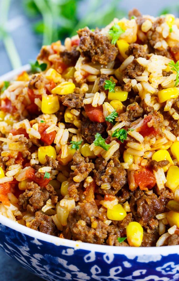 Mexican Chorizo Rice makes a great side for tacos