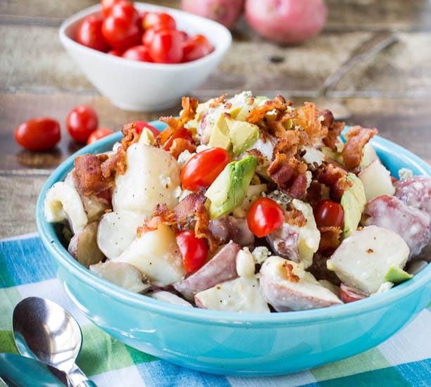 Jalapeno Popper Potato Salad featuring @Heath Riles Garlic Jalapeno Ru