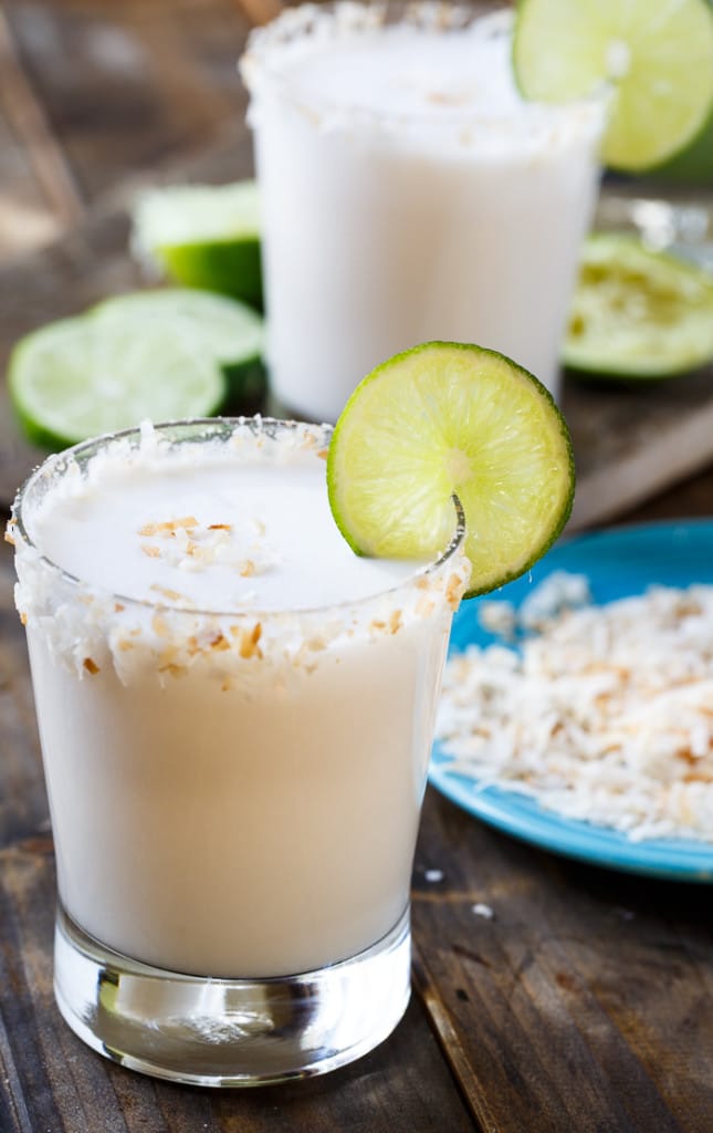 Coconut Margaritas - tjock, krämig och mycket lätt att göra.