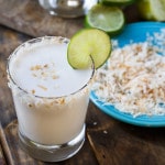 Coconut Margaritas- thick, creamy, and super easy to make!