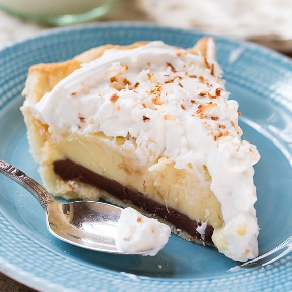 Black Bottom Coconut Pie