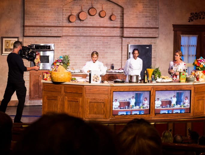 Ruby Princess cooking demo Cat Cora