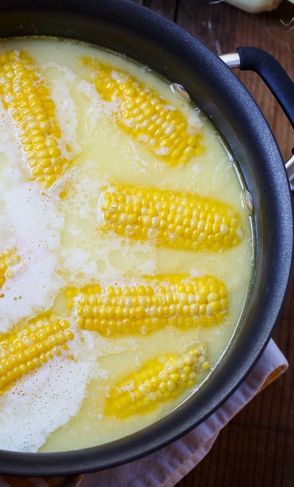 Best Way to Cook Corn - boiled with 1 stick of butter and 1 cup of milk. Most delicious corn ever!