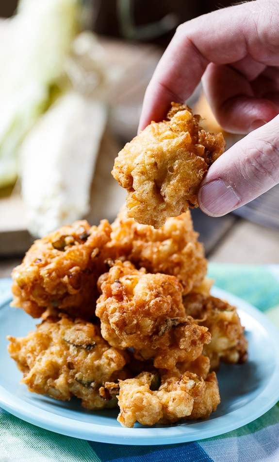 Corn Fritters make a delicious summer appetizer.