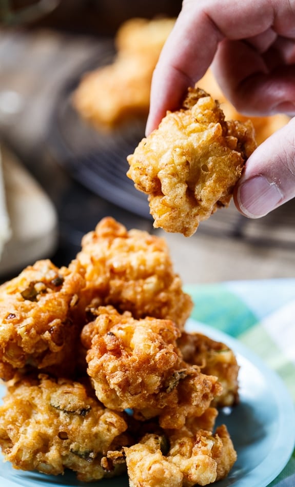 Corn Fritters make a delicious summer appetizer.