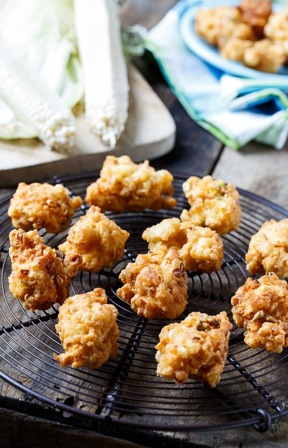 Corn Fritters make a delicious summer appetizer.