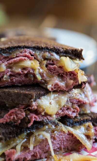 Corned Beef Grilled Cheese - Spicy Southern Kitchen