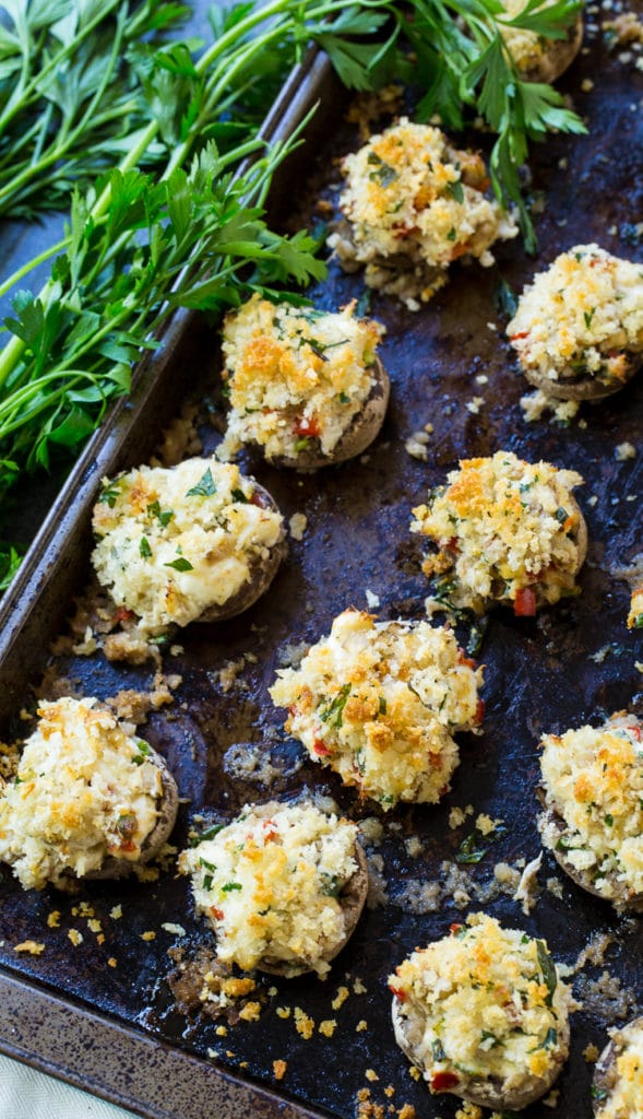 Crab Stuffed Mushrooms - Spicy Southern Kitchen