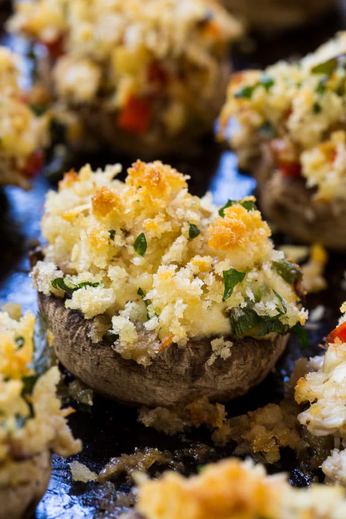 Crab Stuffed Mushrooms Spicy Southern Kitchen