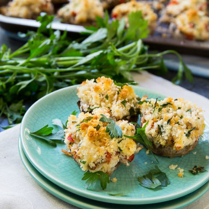 Crab Stuffed Mushrooms - Spicy Southern Kitchen