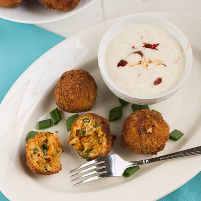 fried crawfish etouffee balls