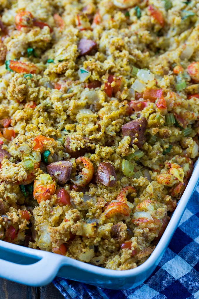 Crawfish Dressing makes a great southern Thanksgiving side