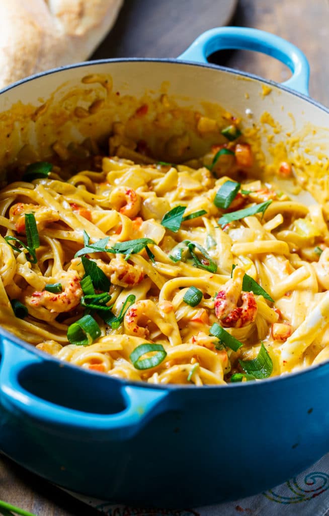 Crawfish Fettuccine Spicy Southern Kitchen