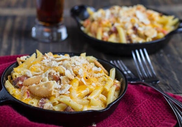 Cajun Mac and Cheese with Crawfish and Andouille Sausage