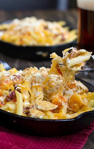 Cajun Mac and Cheese with Crawfish and Andouille Sausage - Spicy ...