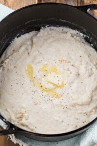 Cream Cheese Grits - super rich and creamy.