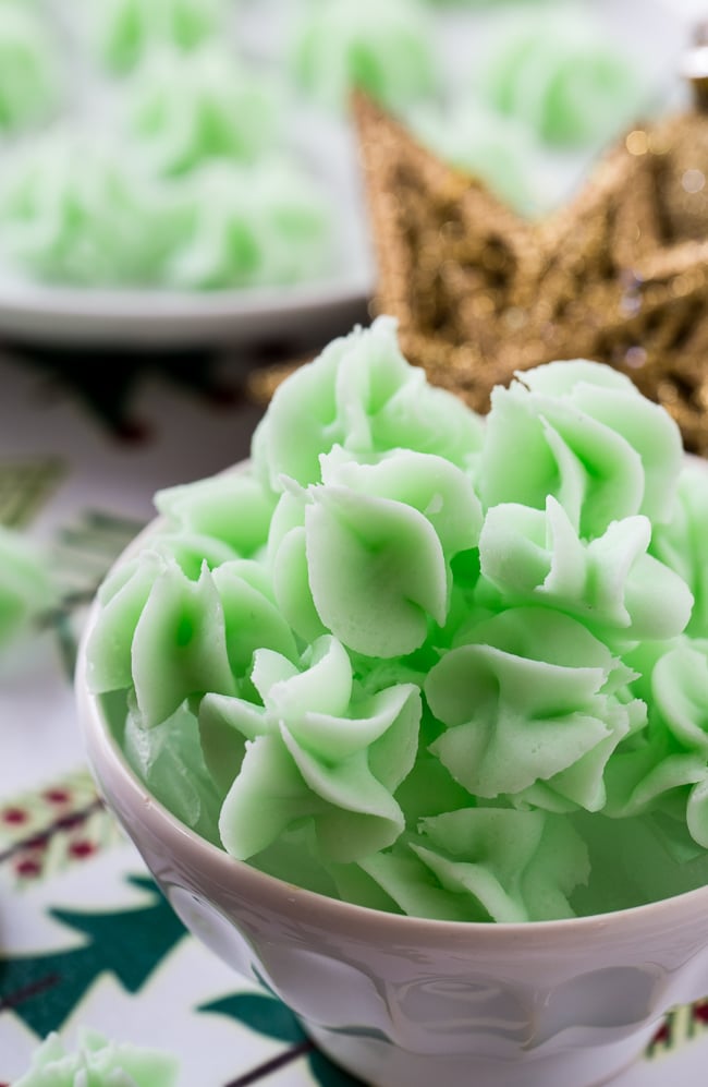 Old-Fashioned Cream Cheese Mints. So easy and make wonderful Christmas gifts.