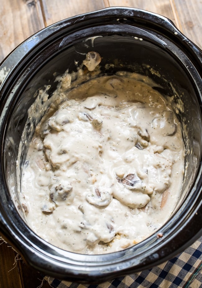 Creamy Crock Pot Chicken cooks up so tender and ranch seasoning and cream cheese make it super yummy.
