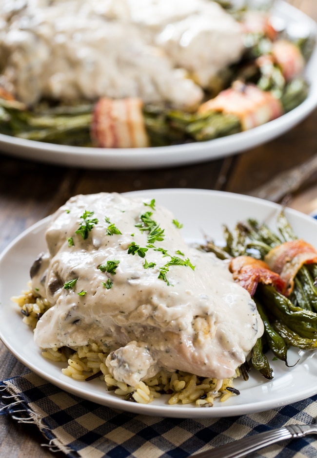 Creamy Crock Pot Chicken cooks up super tender and cream cheese and ranch seasoning makes it super yummy.