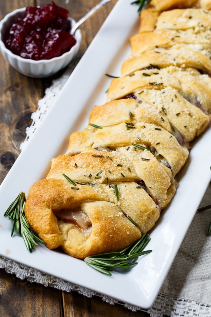 Turkey Cranberry And Brie Crescent Braid