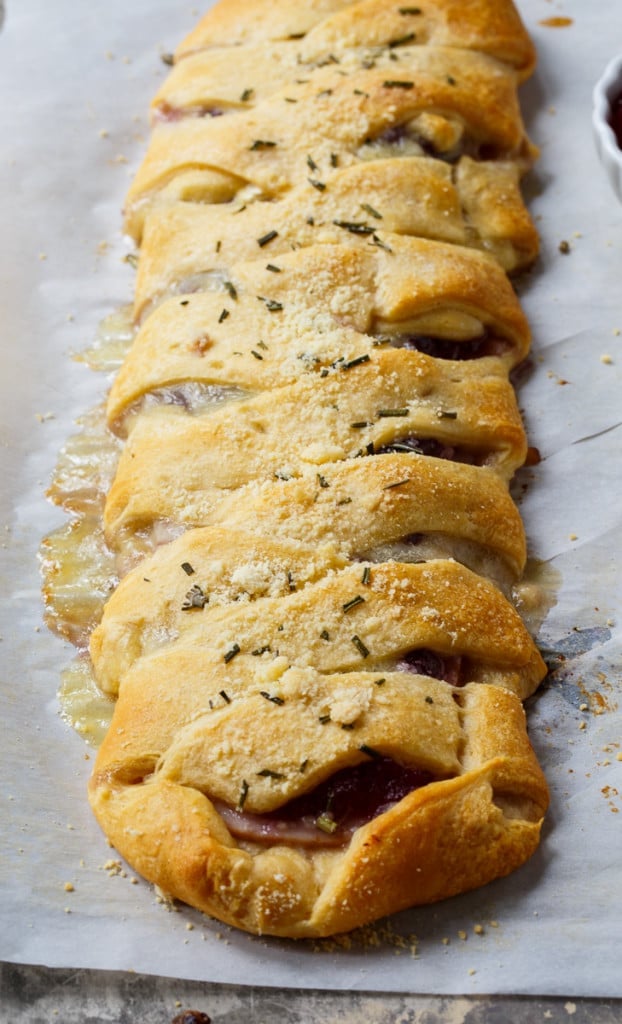 Turkey, Carnberry, and Brie Crescent Braids